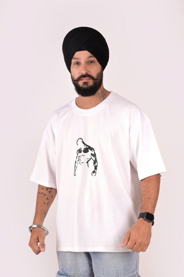 DSC_5638 copy Men’s Oversized White T-Shirt – Plain & Graphic Print