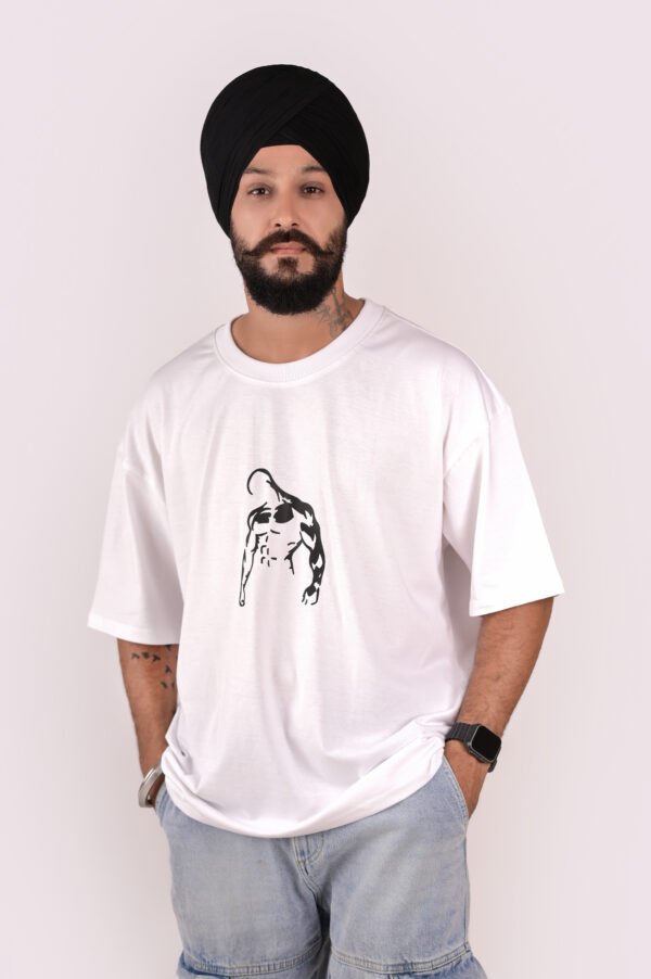 DSC_5646 copy Men’s Oversized White T-Shirt – Plain & Graphic Print