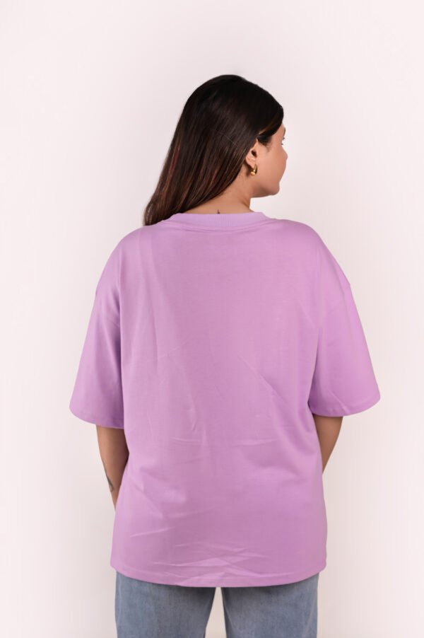 DSC_5735 copy Women’s Oversized Lilac T-Shirt with Food Graphic Print