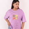 DSC_5745 copy Women’s Oversized Lilac T-Shirt with Food Graphic Print