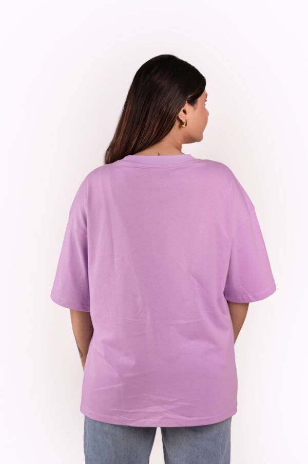 DSC_5735 copy Women’s Oversized Graphic T-Shirt – Lavender “Secret Ingredient” Print