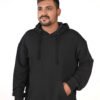 DSC_5759 copy Men’s Black Hoodie with Racer Back Print