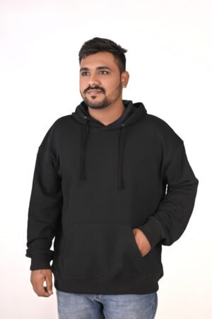 DSC_5759 copy Men’s Black Hoodie with Racer Back Print