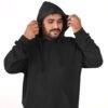 DSC_5762 copy Men’s Black Hoodie with Racer Back Print