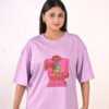 DSC_5811 copy Women’s Oversized Graphic T-Shirt – Lavender (Front & Back Print)