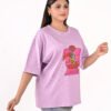 DSC_5817 copy Women’s Oversized Graphic T-Shirt – Lavender (Front & Back Print)