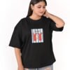 DSC_5892 Women’s Oversized Graphic T-Shirt – Black “You’re My Lobster” Print
