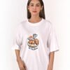 DSC_5934 copy Women’s Oversized White T-Shirt – Mon Petit Déjeuner Print