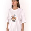 DSC_5935 copy Women’s Oversized White T-Shirt – Mon Petit Déjeuner Print