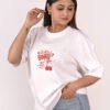 DSC_5952 copy Cherry Bomb Oversized Women’s T-Shirt – White