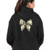 DSC_6004 copy Women’s Oversized Black Hoodie – Money Bow Back Print