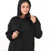 DSC_6011 copy Women’s Oversized Black Hoodie – Money Bow Back Print