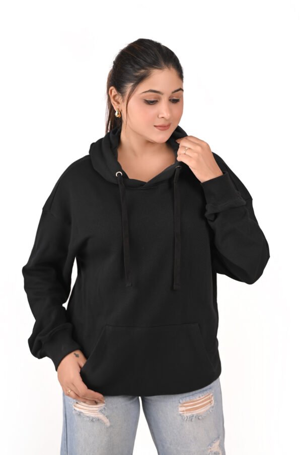 DSC_6015 copy Women’s Oversized Black Hoodie – Money Bow Back Print