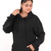 DSC_6018 copy Women’s Oversized Black Hoodie – Money Bow Back Print