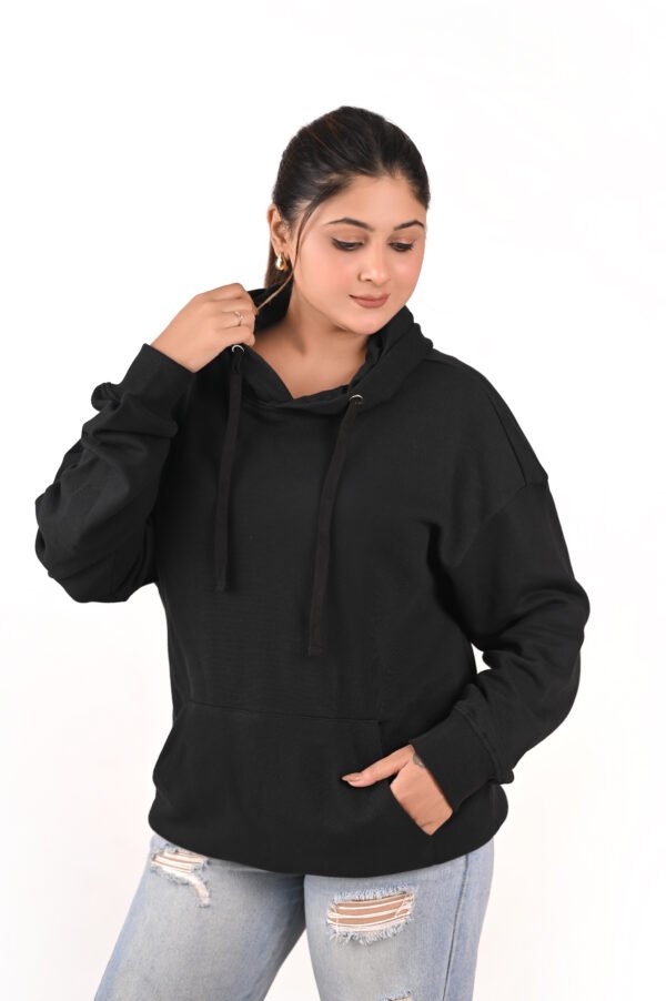 DSC_6018 copy Women’s Oversized Black Hoodie – Money Bow Back Print