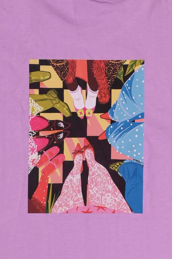 DSC_7949 d Women’s Oversized Graphic T-Shirt – Lavender (Front & Back Print)