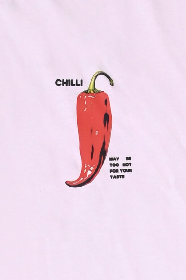 DSC_7979 copy Women’s White Oversized T-Shirt – “Ciao Bella / Chilli Print”